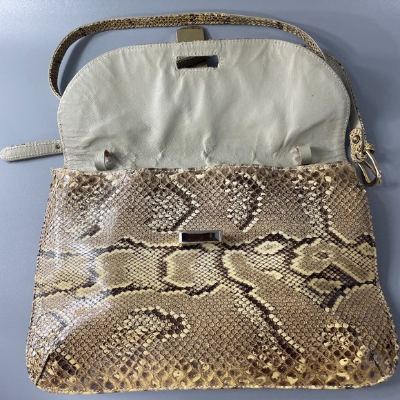 Vintage Susan Gail Genuine Snakeskin Clutch/Shoulder Bag - Picture 7 of 14